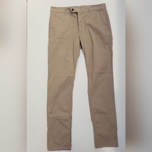 Adriano Goldschmied The Marshall Slim Trouser pant kakhi mens 34